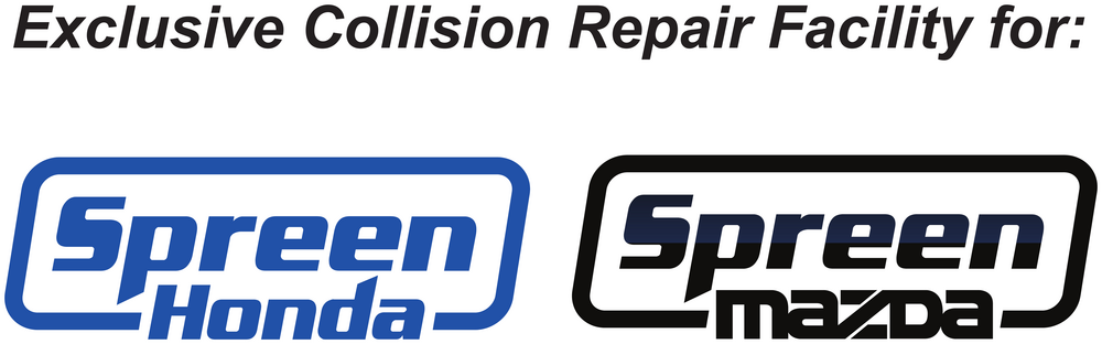 Exclusive Collision Repair Facility for Spreen Honda and Spreen Mazda